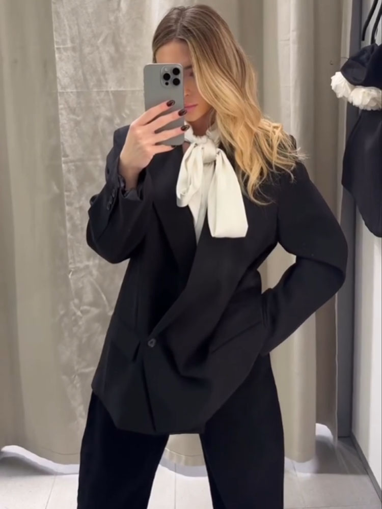 Womens Blazer - HH Blazer Wanita Model Double Breasted