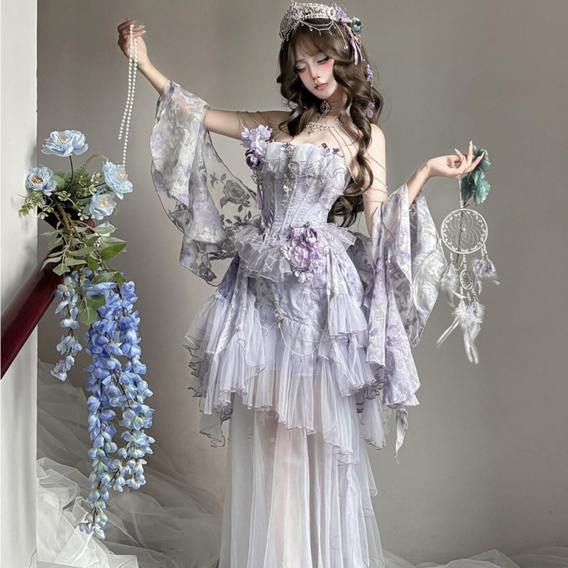 Formal Dress - Gaun Lolita Violet Poetry Fog Gaya