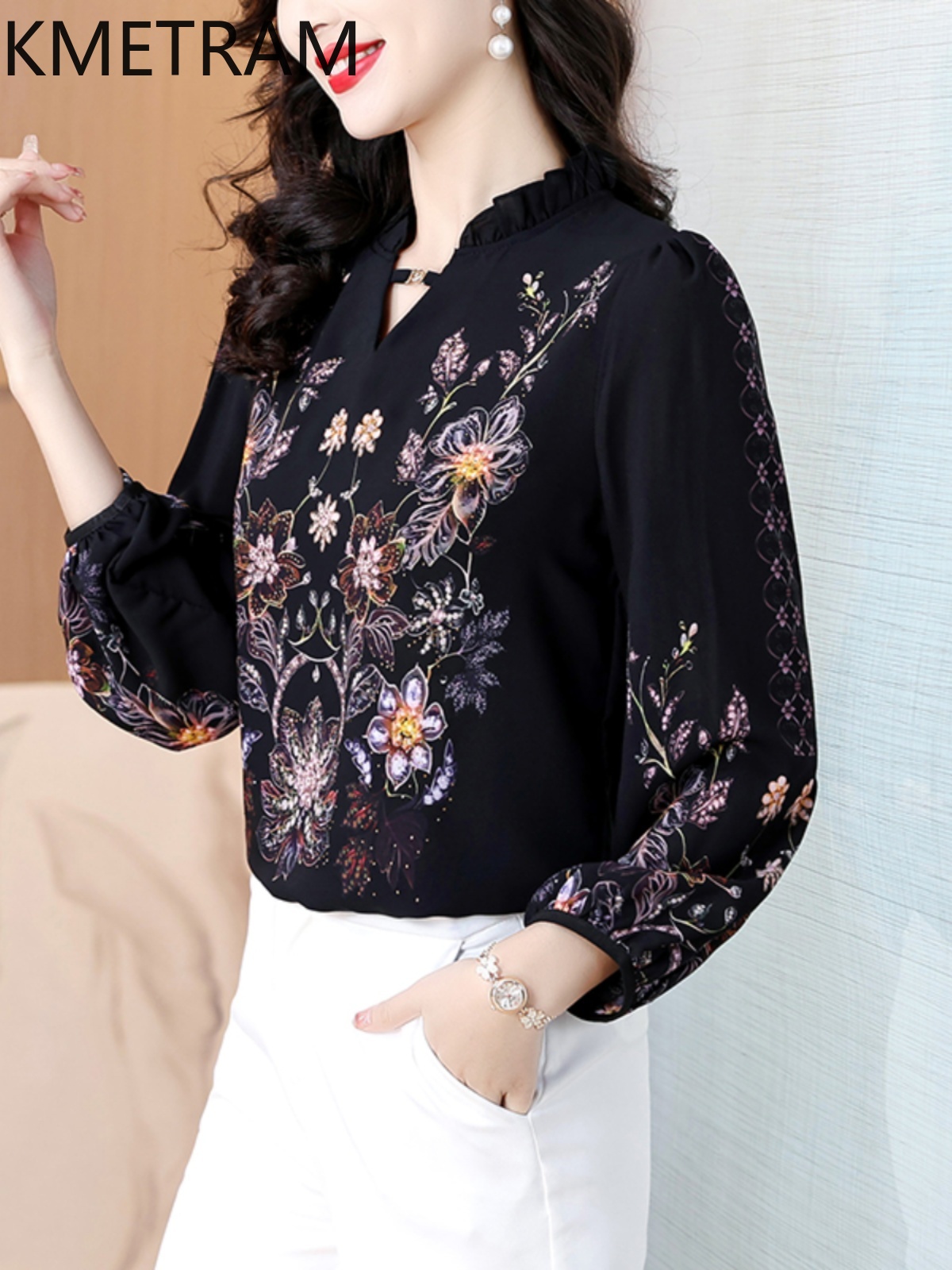 KMETRAM 90% Blus Sutra Murbei  - Silk Blouse ulasan dan harga