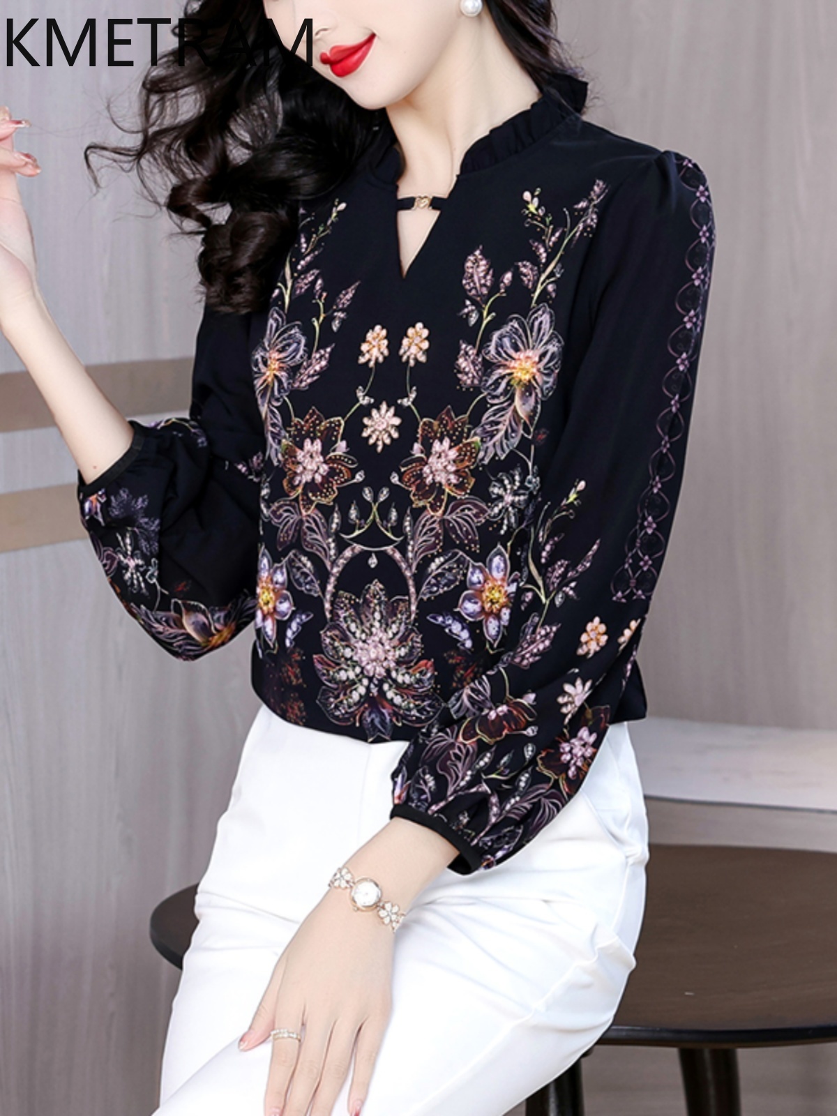 KMETRAM 90% Blus Sutra Murbei  - Silk Blouse ulasan dan harga