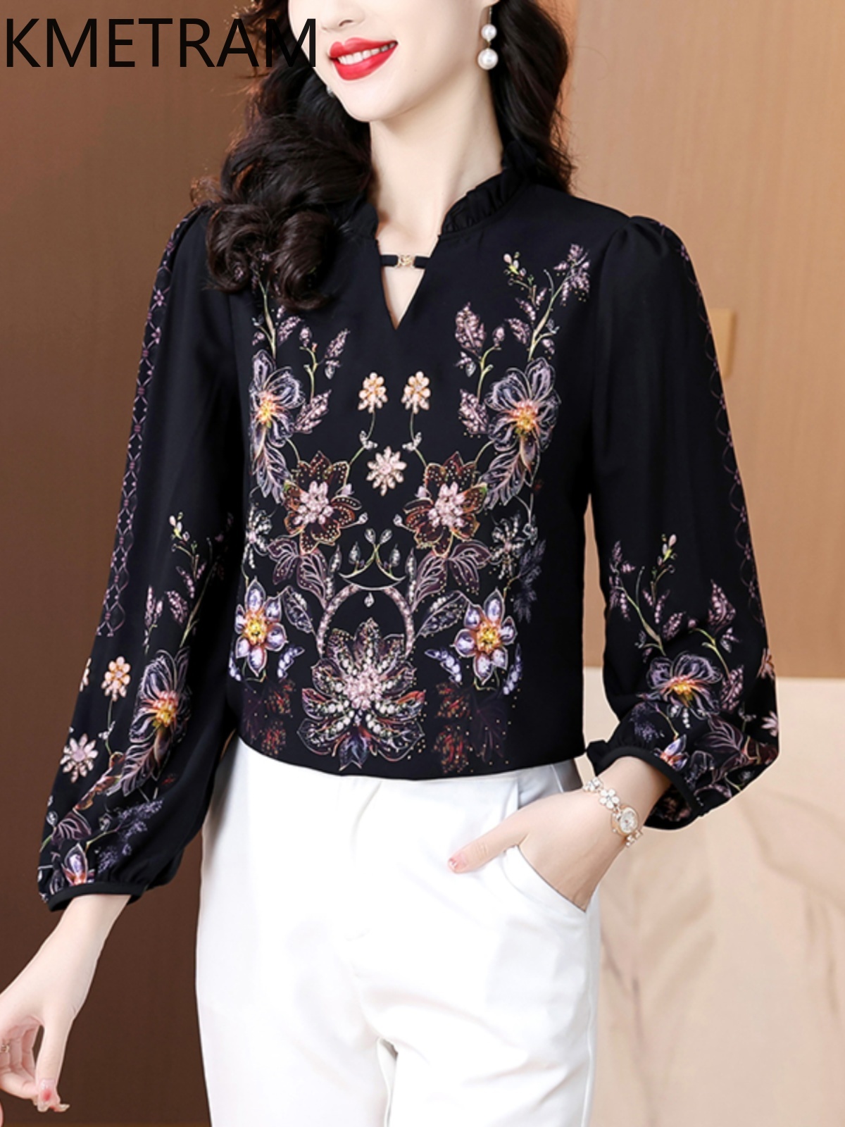 KMETRAM 90% Blus Sutra Murbei  - Silk Blouse ulasan dan harga