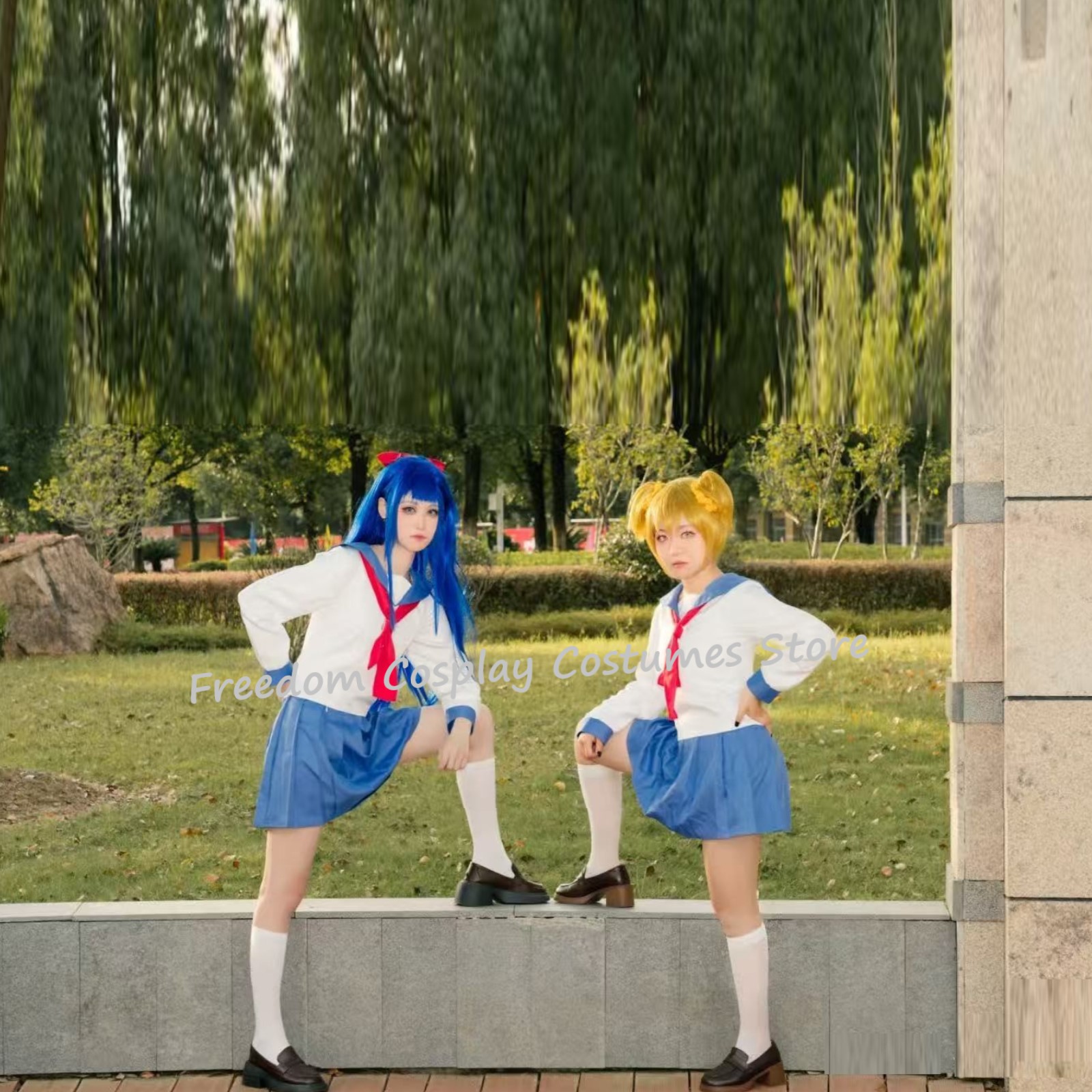 Kostum Cosplay Pop Team Epic P - Formal Skirt ulasan dan harga