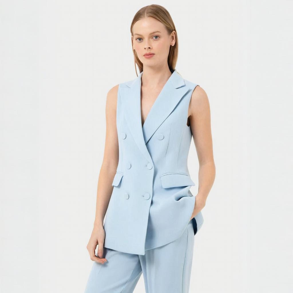 Setelan Celana Tanpa Lengan un - Womens Blazer ulasan dan harga