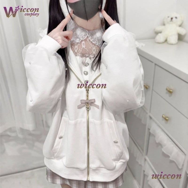 Hoodie Telinga Kelinci Elegan  - Formal Skirt ulasan dan harga