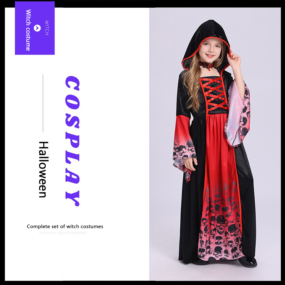 Kostum Penyihir Merah Hitam Ga - Women'S Red Formal Wear ulasan dan harga